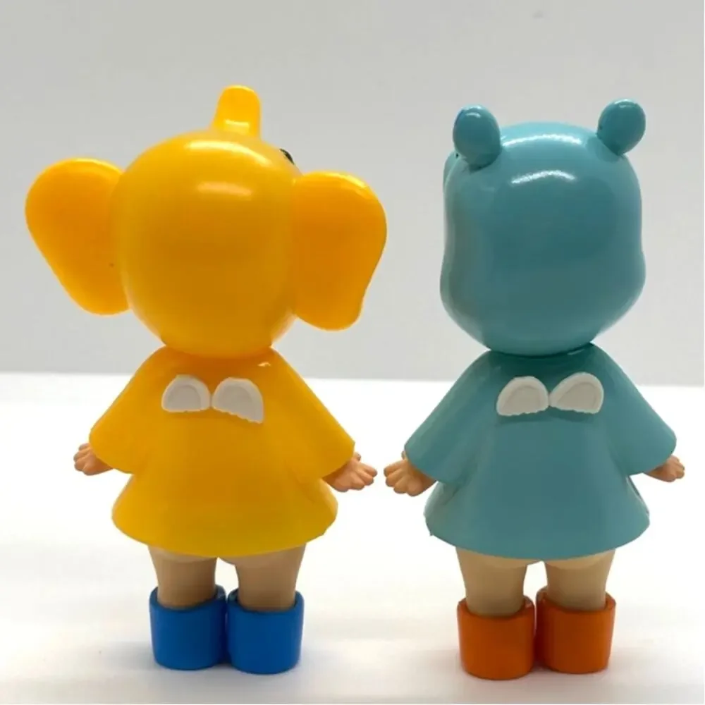 2 New Kewpie/Angel Collectible  Mini Figures, in Elephant & Hippo Costumes, New